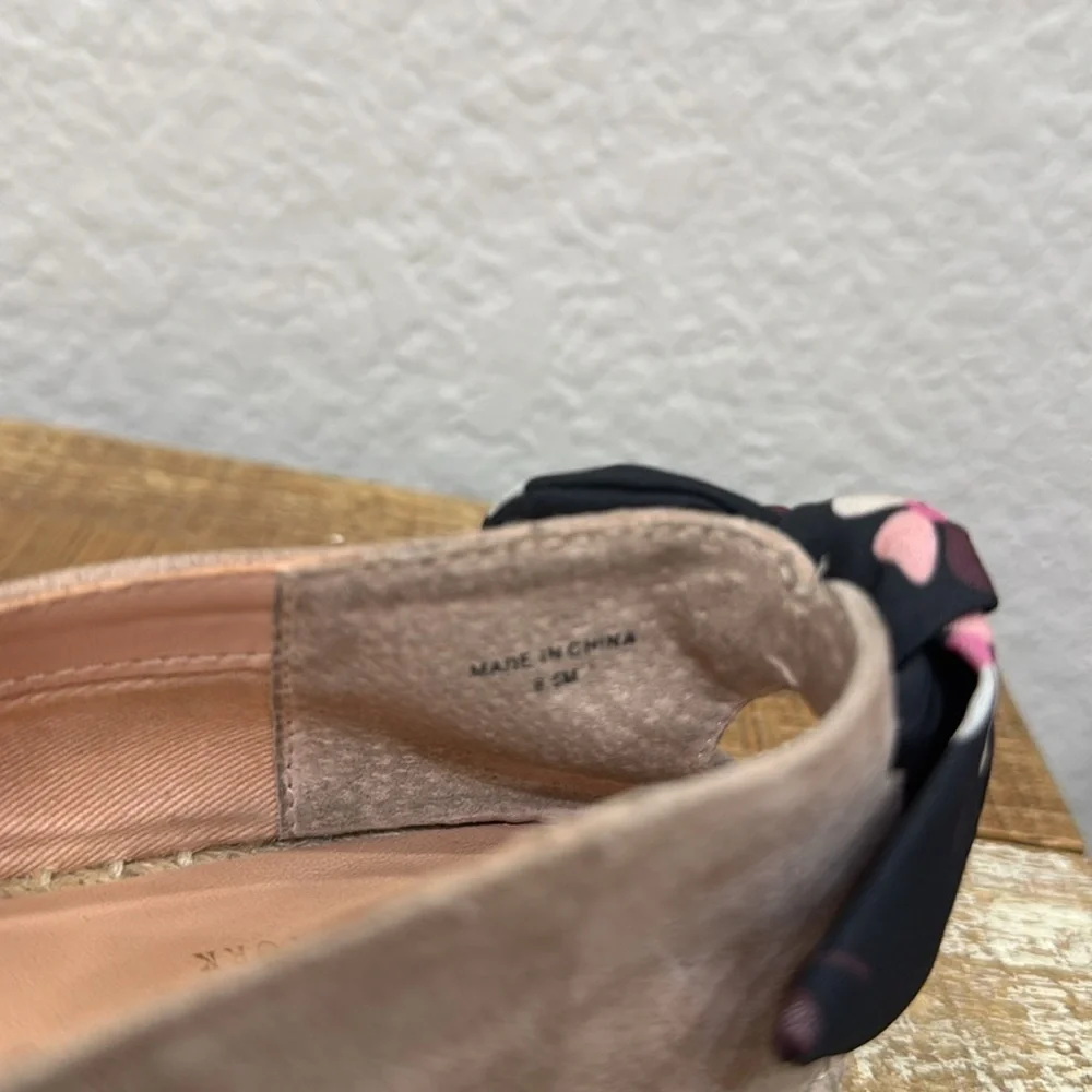 Kate Spade Grayson Suede Slip On Espadrille Size 8.5